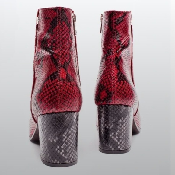 Zadig & Voltaire Lena Wild Boots, Red Snake - Picture 3 of 5